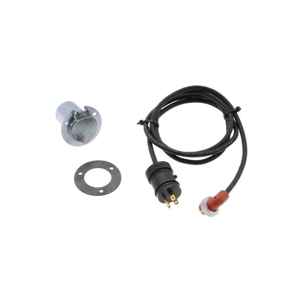 Zerostart Power Cord, Weatherproof - 120V 15A, 10' 3M, With 3 Hole Round Flange, Zinc Plated Receptacle 8602948 - main